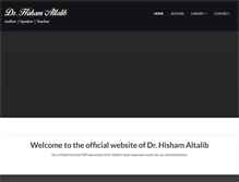 Tablet Screenshot of hishamaltalib.com